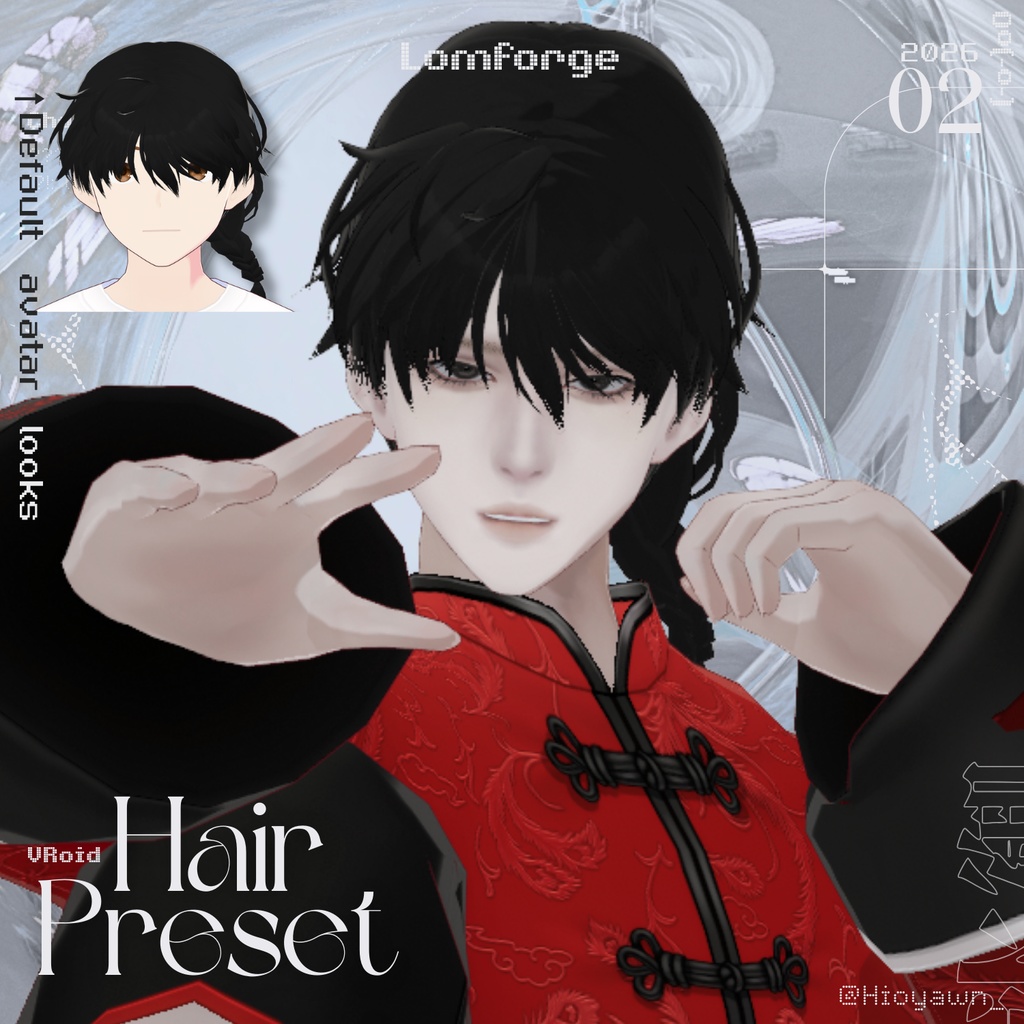  [ Hair preset ] Single braid [ Lomforge ]