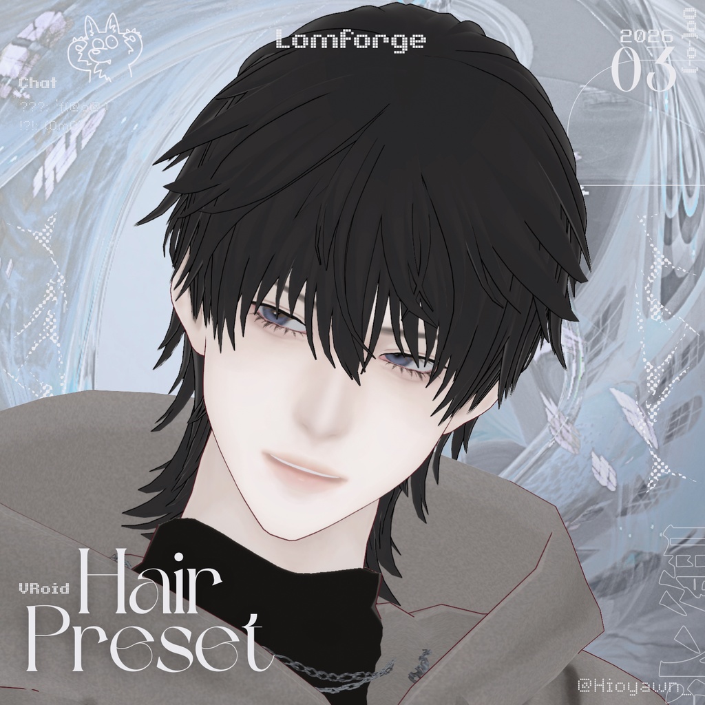 [ Hair preset ] Medium wolf [ Lomforge ]