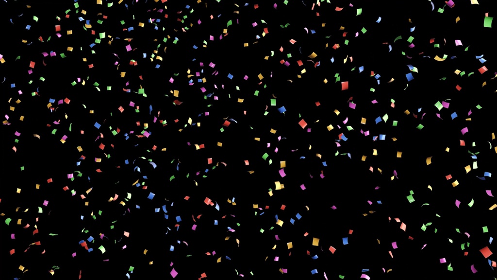 Colorful Confetti Footage