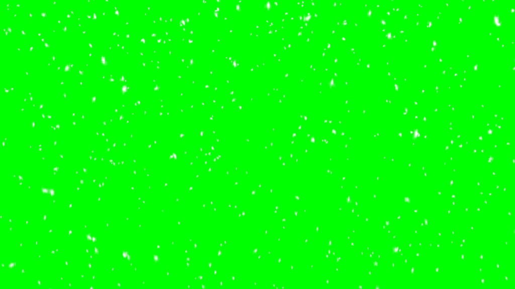 Snow Particles Footage Green Screen