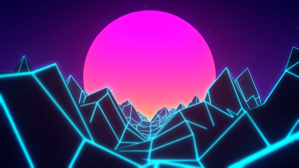 Retro Low Poly Animation Loop