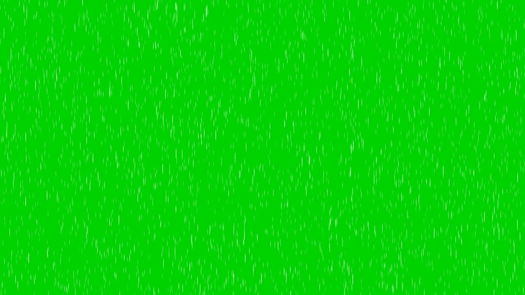 Rain Falling Green Screen