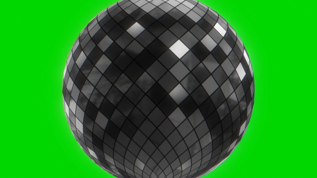 Disco Ball Footage Loop Green Screen 2