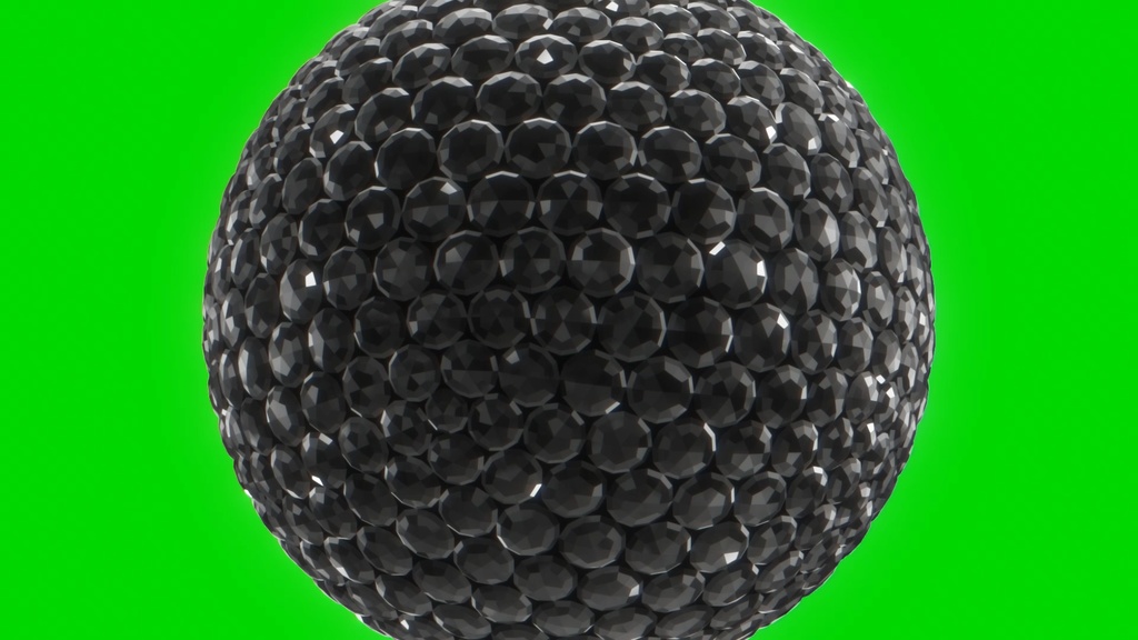 Disco Ball Footage Loop Green Screen 3