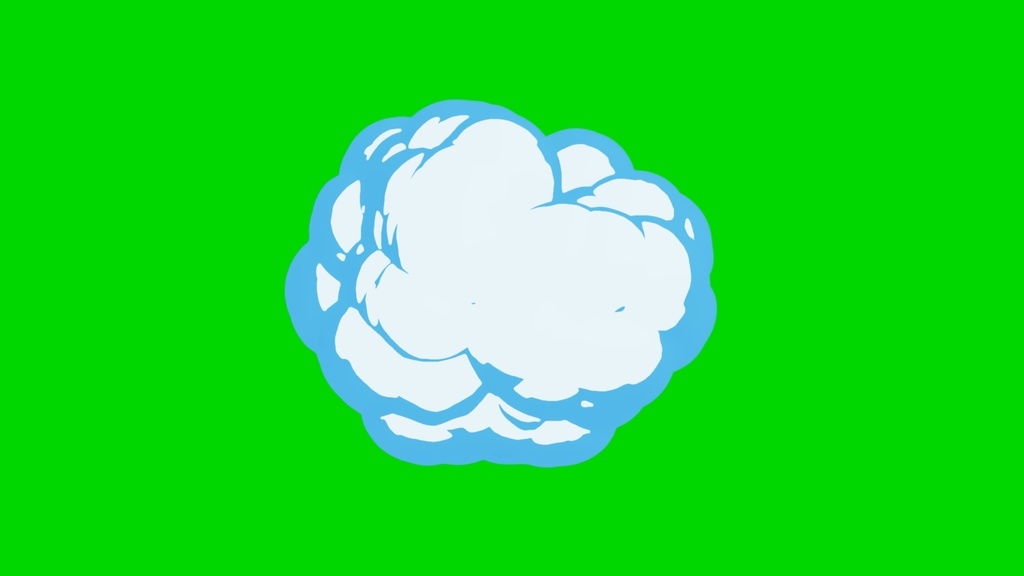 Anime Explosion Green Screen 7