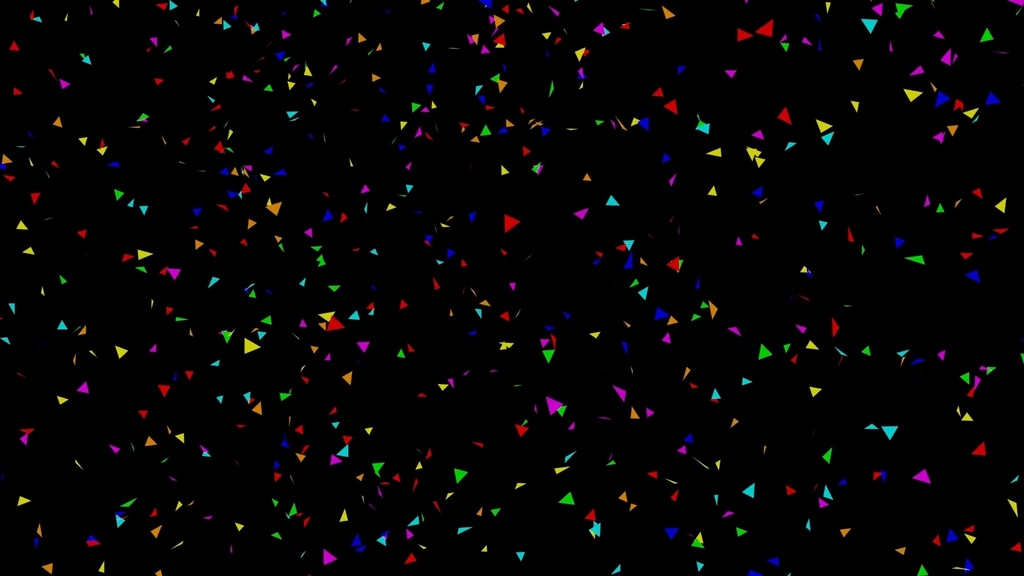Triangle Confetti Footage