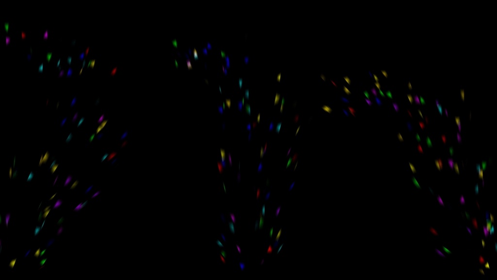 Triangle Confetti Footage 2