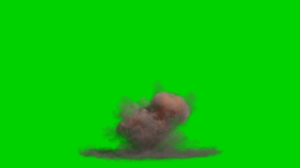 Simple Explosion Green Screen 5