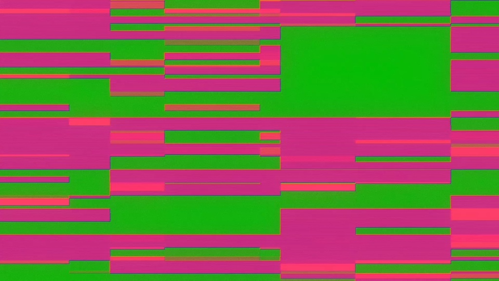 Glitch Noise Footage Green Screen 8