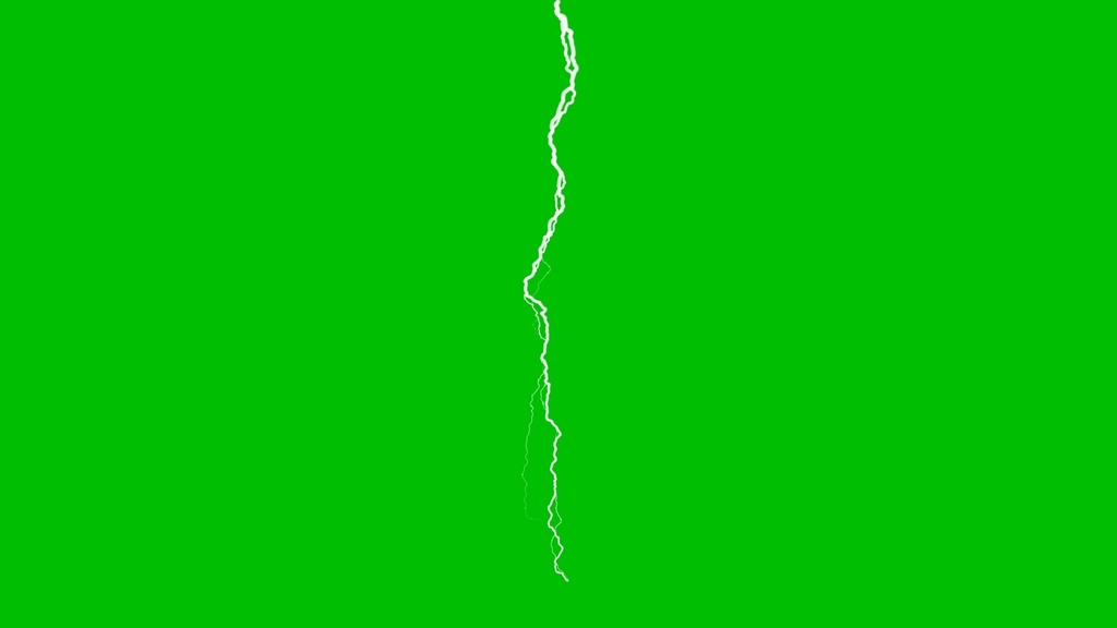 Lightning Strike Effect Green Screen