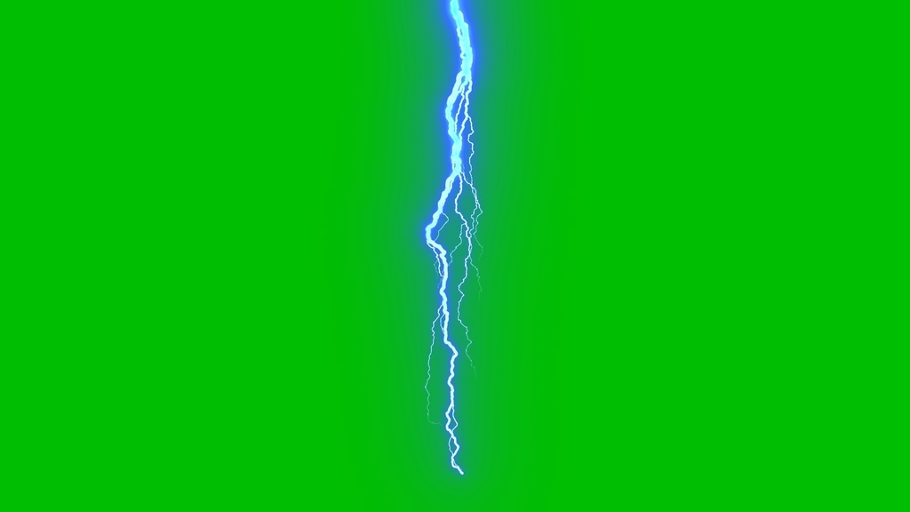 Lightning Strike Effect Green Screen 2