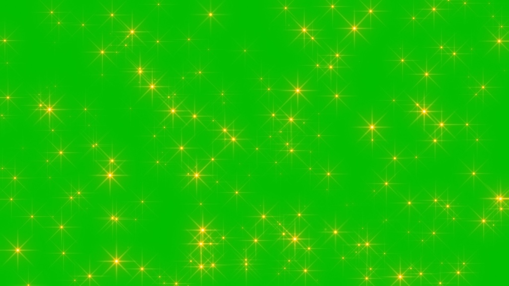 Glitter Stars Effect Green Screen 2