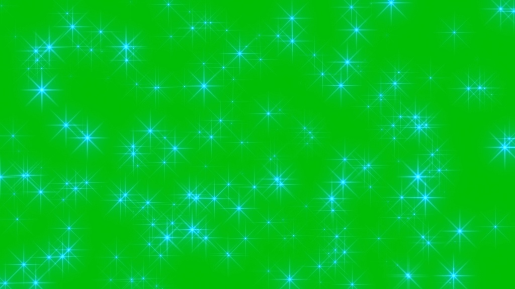 Glitter Stars Effect Green Screen 3