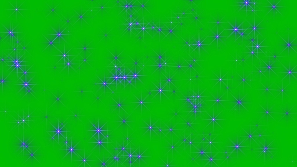 Glitter Stars Effect Green Screen 4