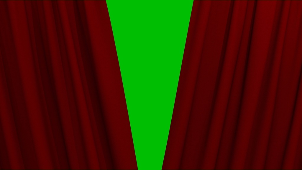 Opening Curtain Green Screen 2