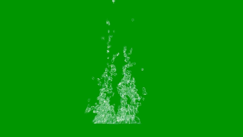 Water Splash Green Screen 3
