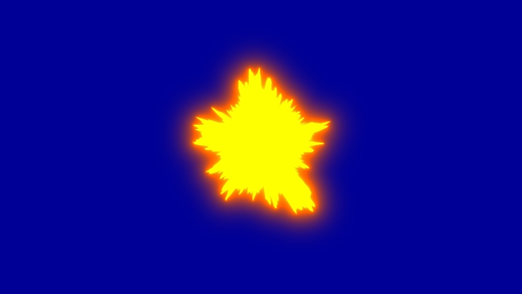 Anime Muzzle Flash Effects Blue Screen 2
