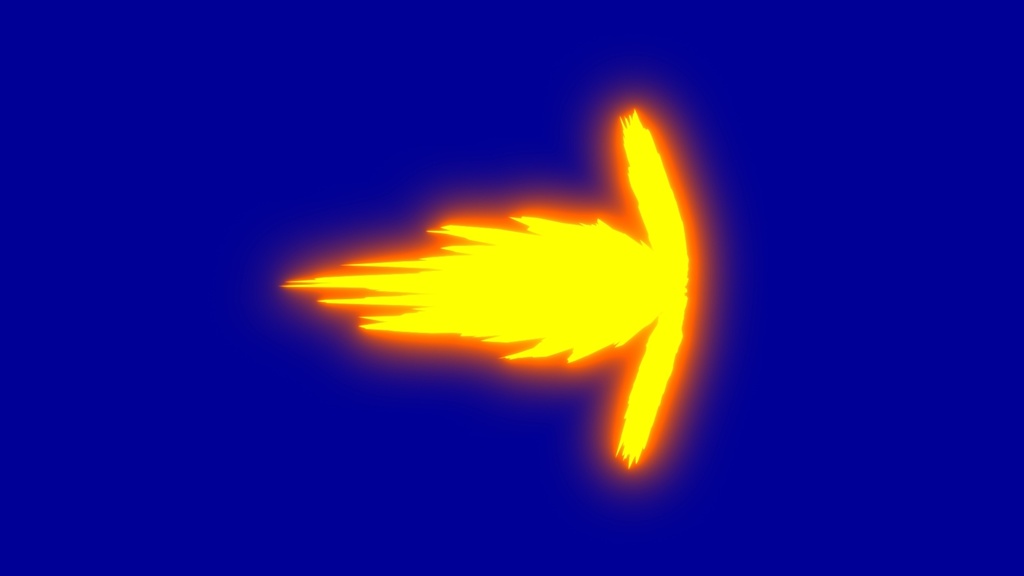 Anime Muzzle Flash Effects Blue Screen 7