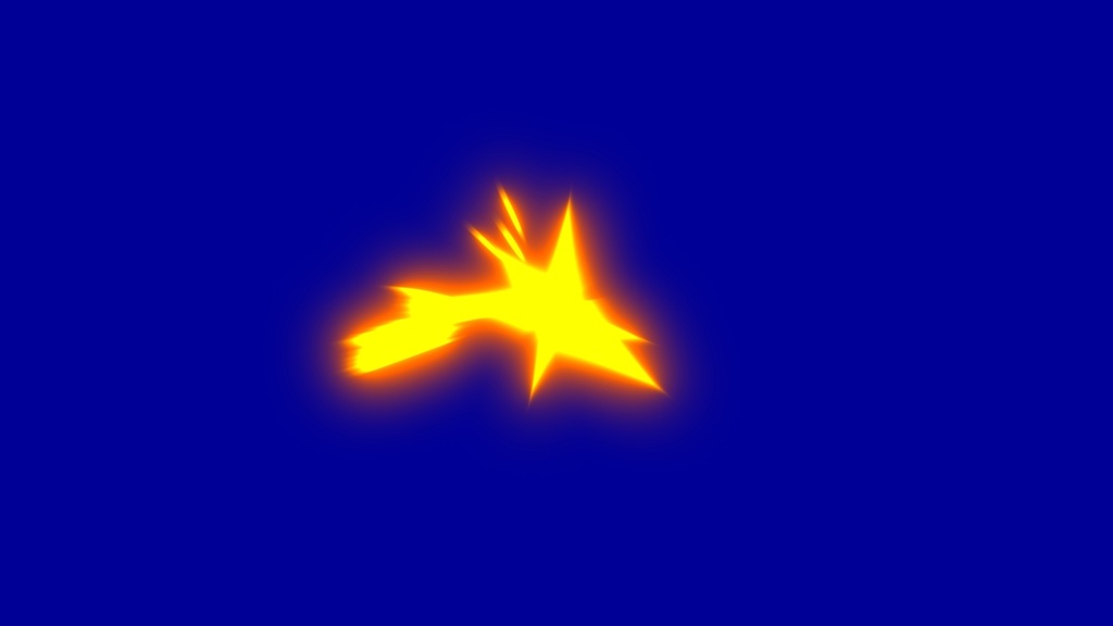 Anime Muzzle Flash Effects Blue Screen 10