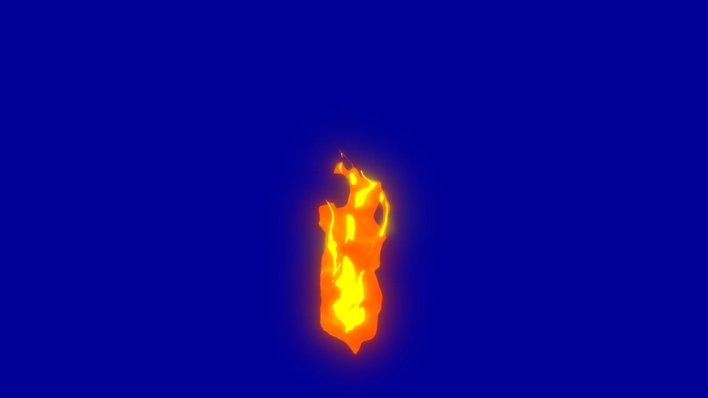 Anime Fire Blue Screen 3