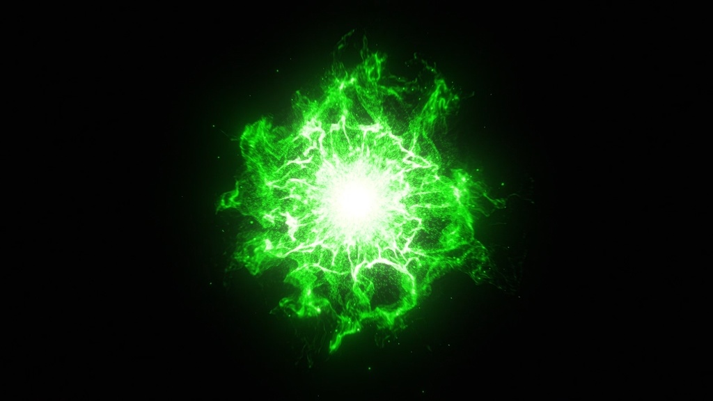 Particle Green Energy Wave