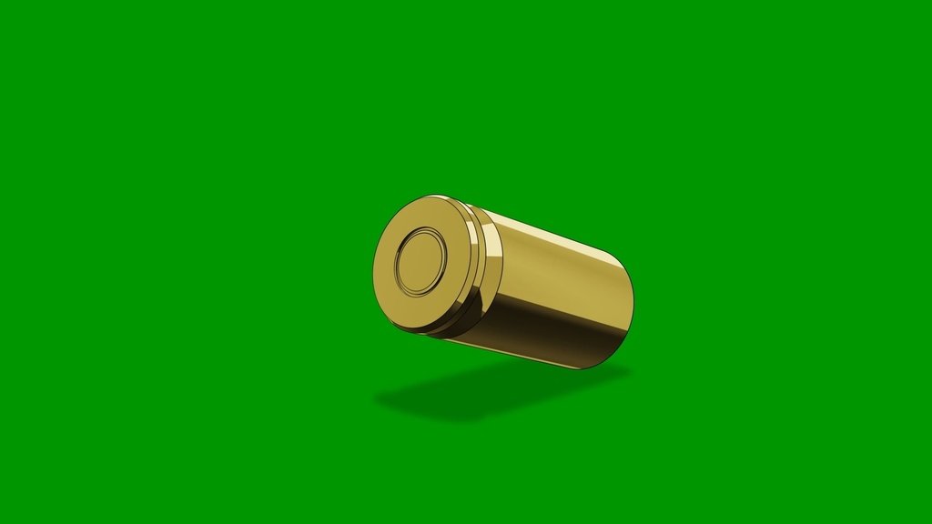 Anime Bullet Cartridge Bounce Ground Green Screen