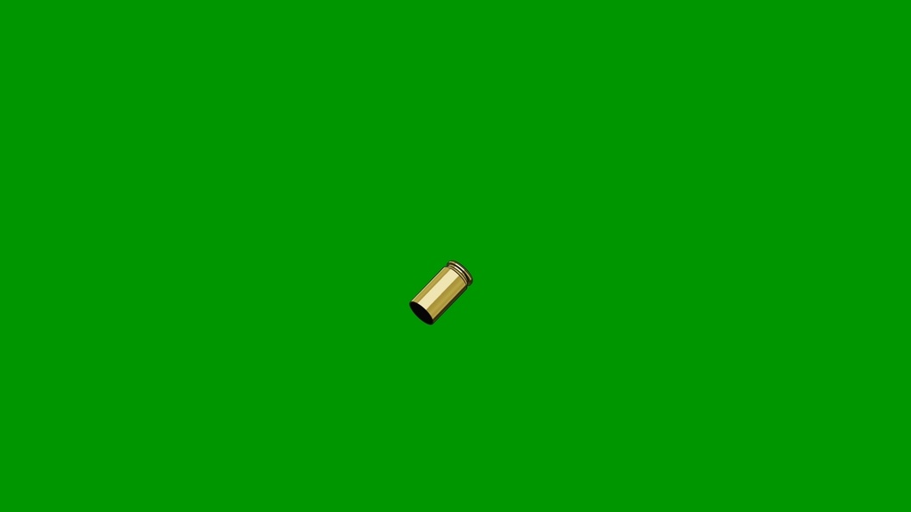 Anime Bullet Cartridge Side Green Screen