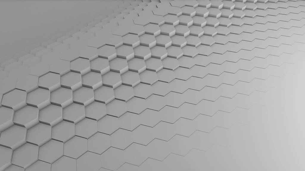Waves Hexagons Background Loop
