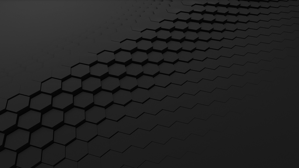 Waves Black Hexagons Background Loop