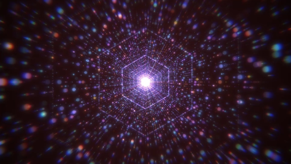 Hexagon Particle Tunnel