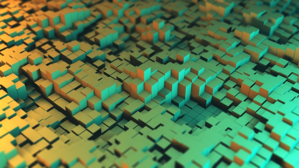 Displaced Voxel Background Loop 2
