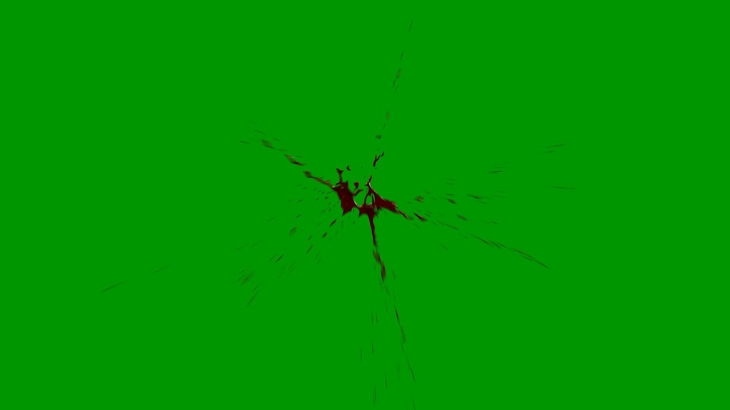 Blood Explosion Green Screen 3