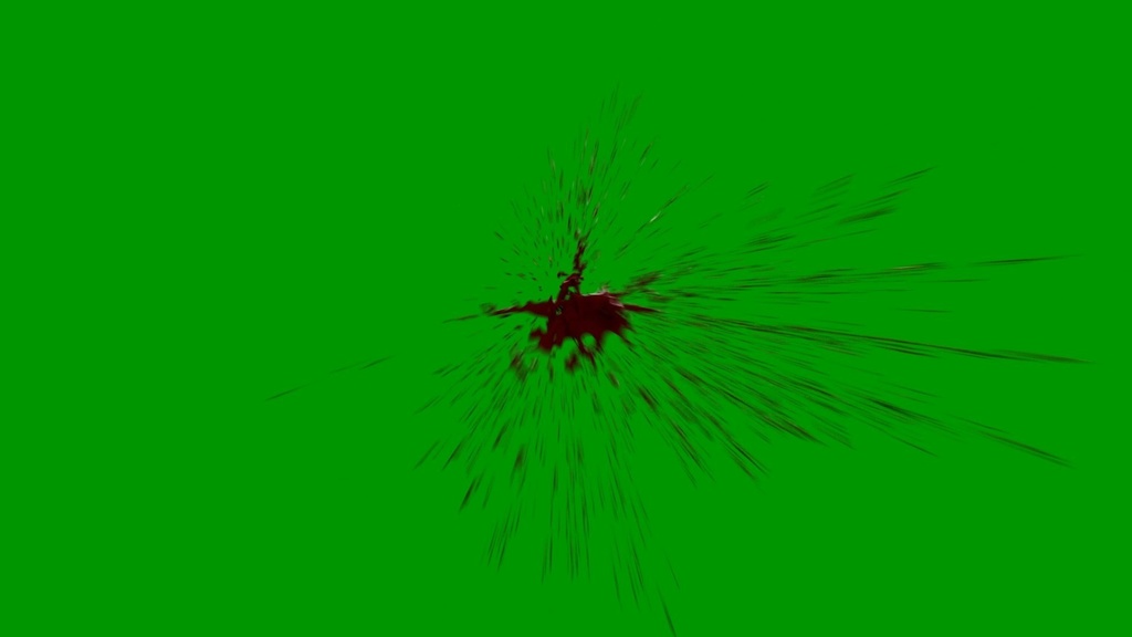 Blood Explosion Green Screen 4