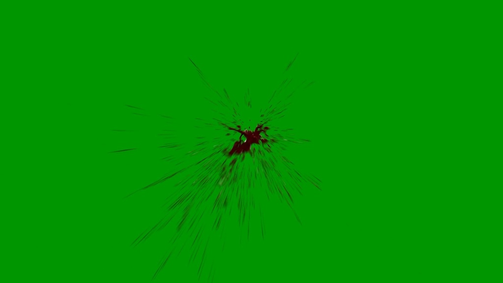 Blood Explosion Green Screen 5