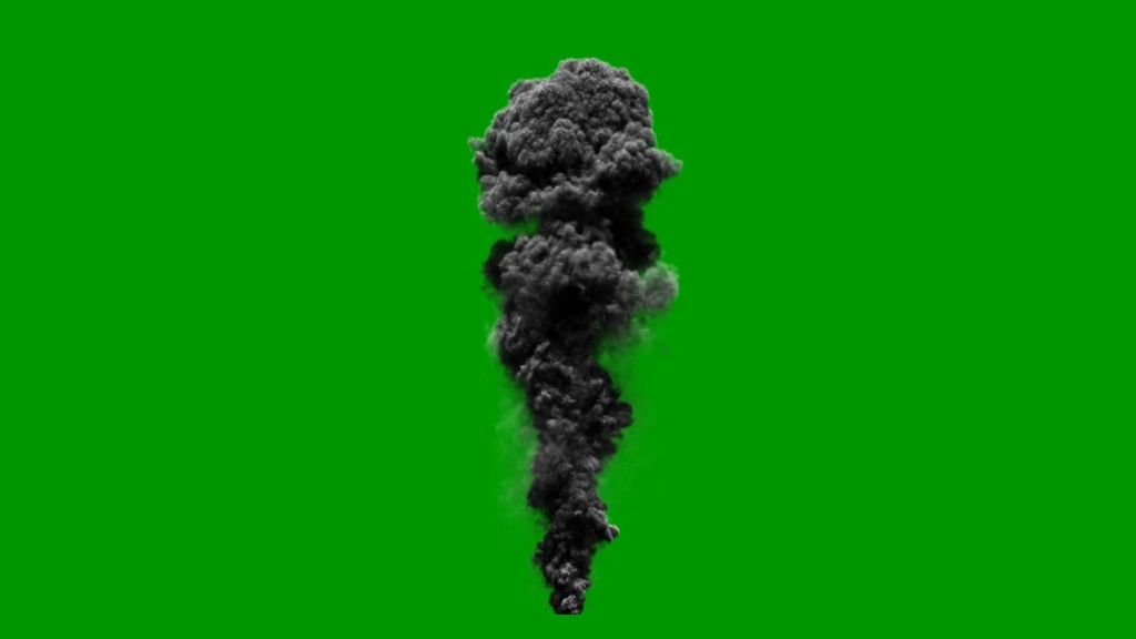 Smoke Plume Green Screen 4