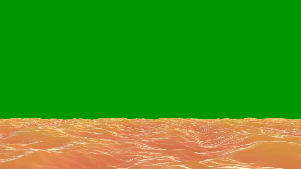 Ocean Waves Loop Green Screen 3