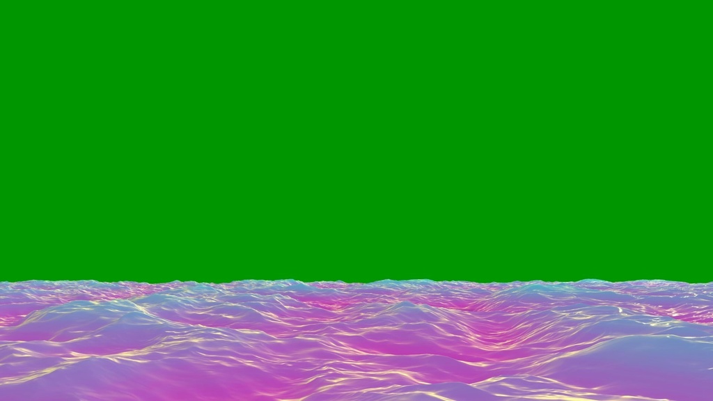 Ocean Waves Loop Green Screen 4