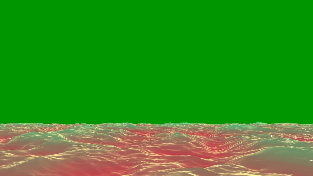 Ocean Waves Loop Green Screen 5