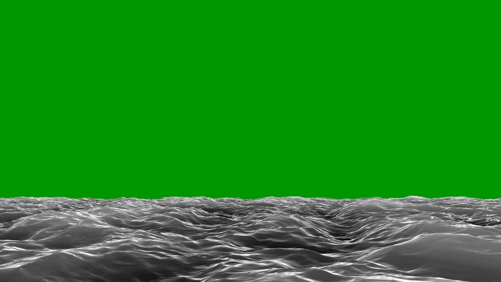 Ocean Waves Loop Green Screen 7