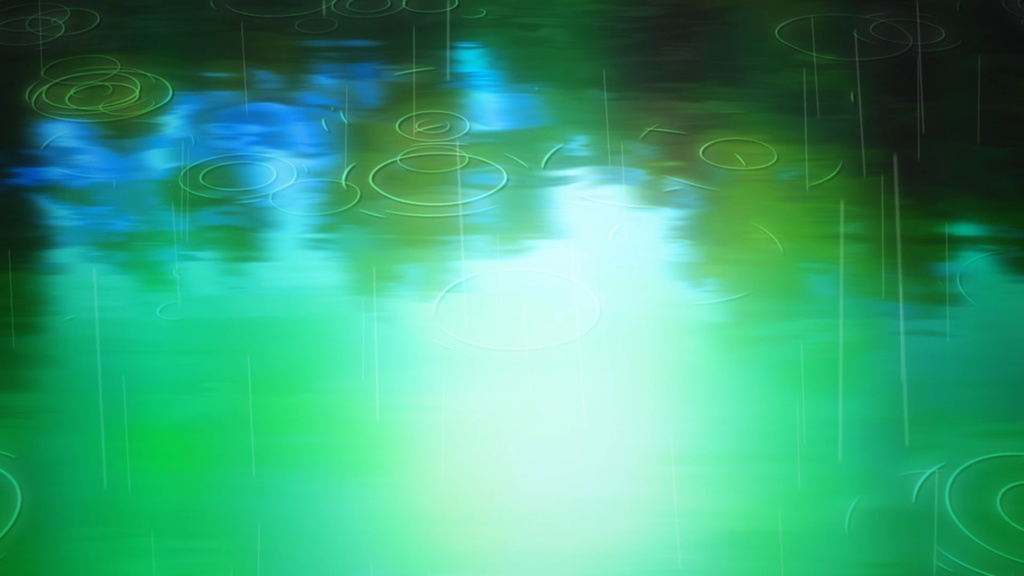 Anime Rain Ripples Loop