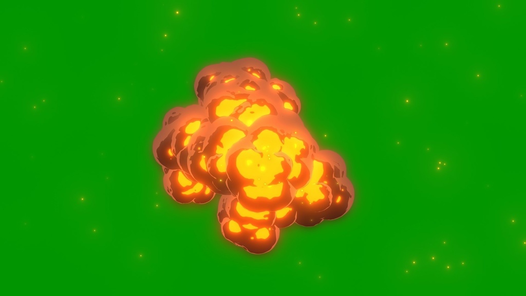 Anime Explosion Green Screen 9