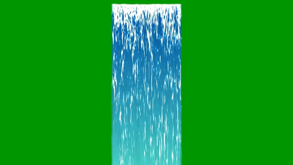 Anime Waterfall Green Screen