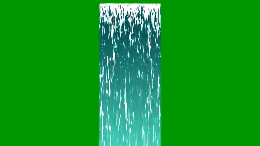 Anime Waterfall Green Screen 2