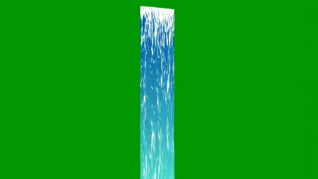 Anime Waterfall Green Screen 5