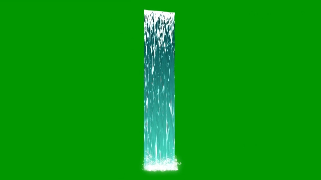 Anime Waterfall Green Screen 8