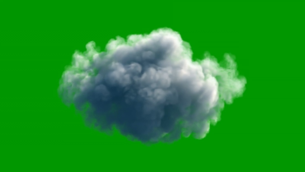 Cloud Rotation 360 Green Screen