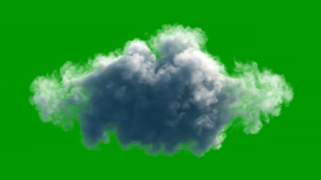 Cloud Rotation 360 Green Screen 2