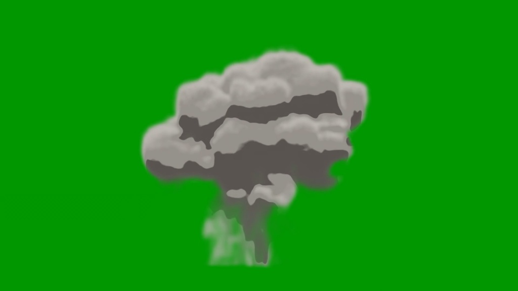 Anime Smoke Effect Green Screen 6