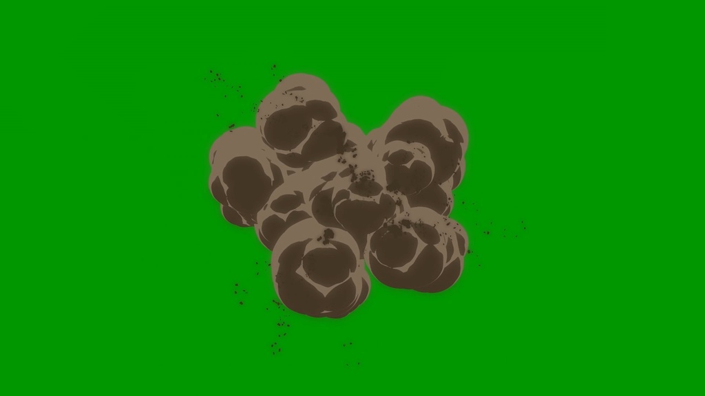 Anime Smoke Effect Green Screen 12