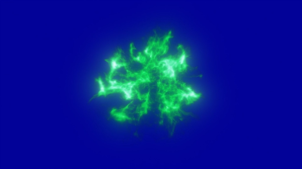 Smoke Burst Footage Blue Screen 2